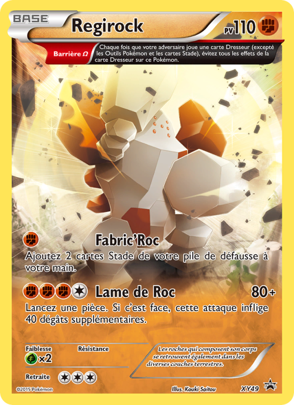 Regirock XY49 — XY Promos (French Pokémon TCG card)