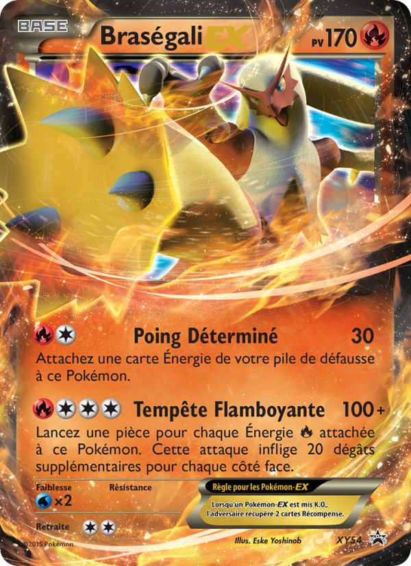 Braségali EX XY54 — XY Promos (French Pokémon TCG card)