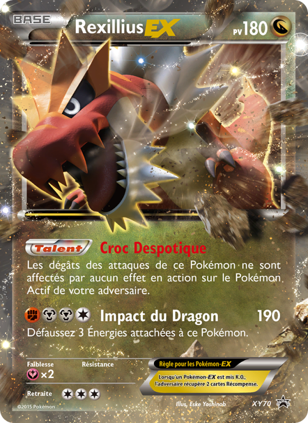 Rexillius EX XY70 — XY Promos (French Pokémon TCG card)
