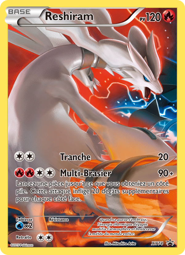 Reshiram XY74 — XY Promos (French Pokémon TCG card)