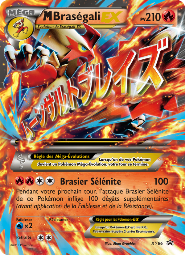 M Braségali EX XY86 — XY Promos (French Pokémon TCG card)