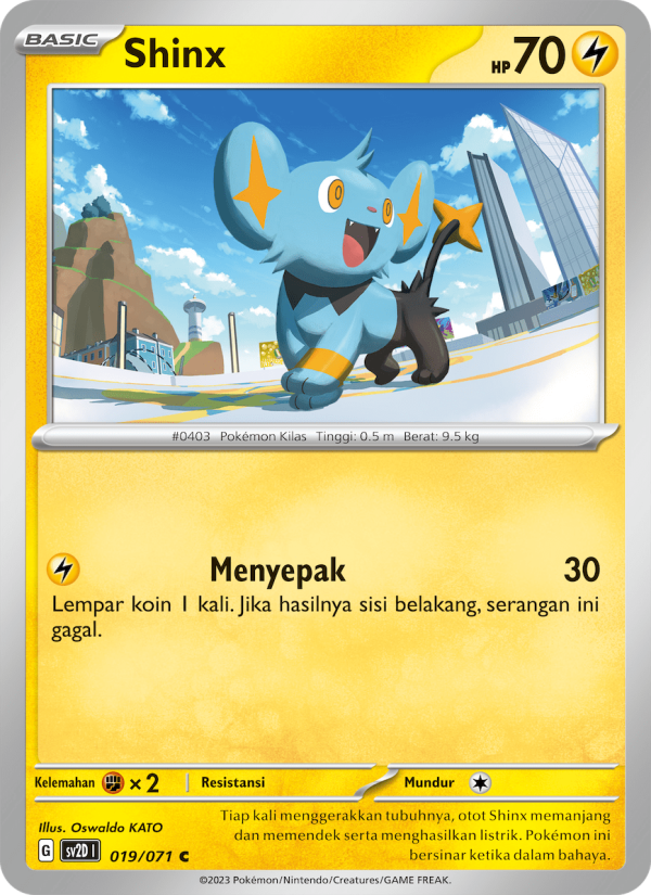 Shinx 019 — Letusan Tanah (Indonesian Pokémon TCG card)