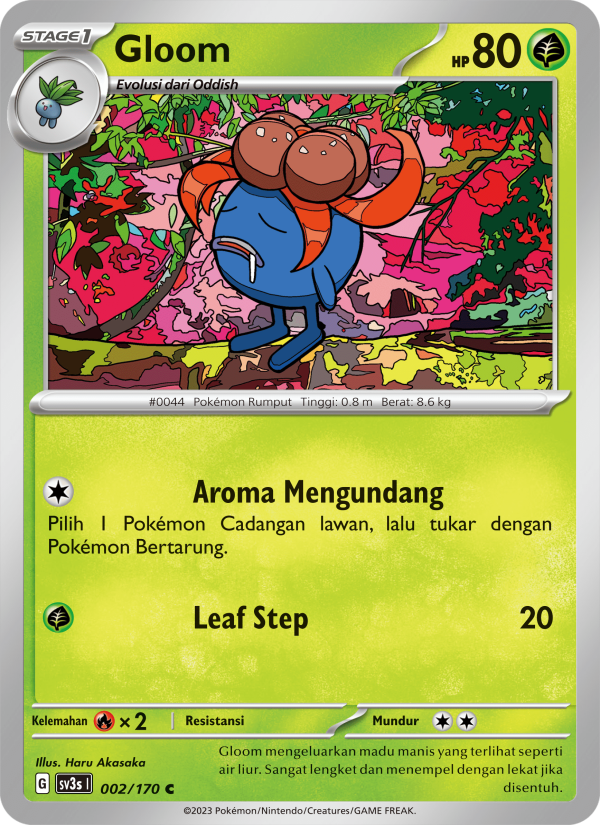 Gloom 002 — Kilau Hitam (Indonesian Pokémon TCG card)