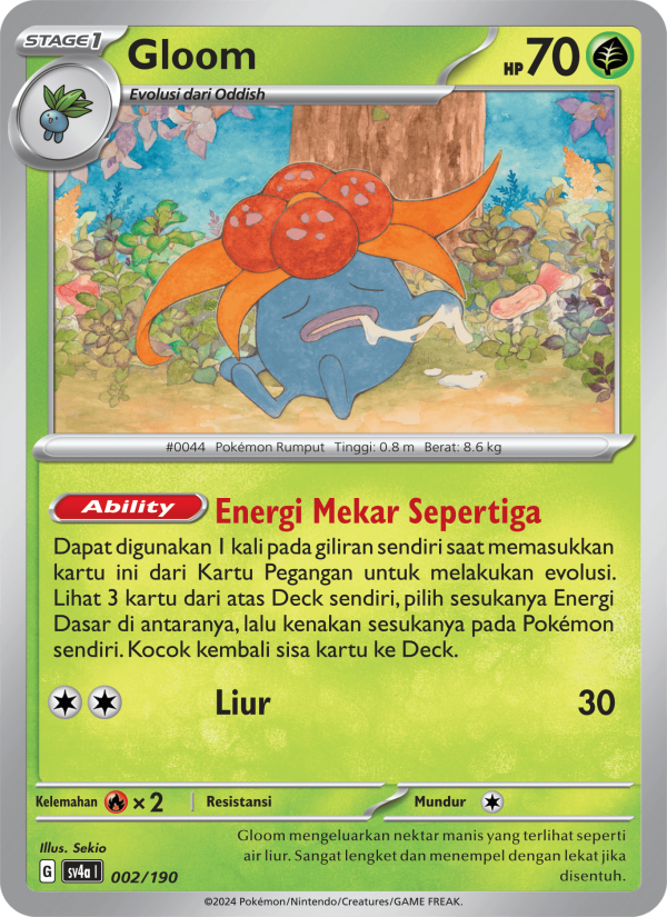 Gloom 002 — Harta Berkilau ex (Indonesian Pokémon TCG card)