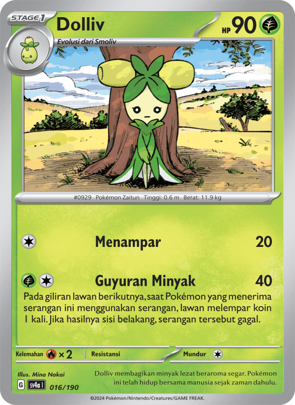 Dolliv 016 — Harta Berkilau ex (Indonesian Pokémon TCG card)