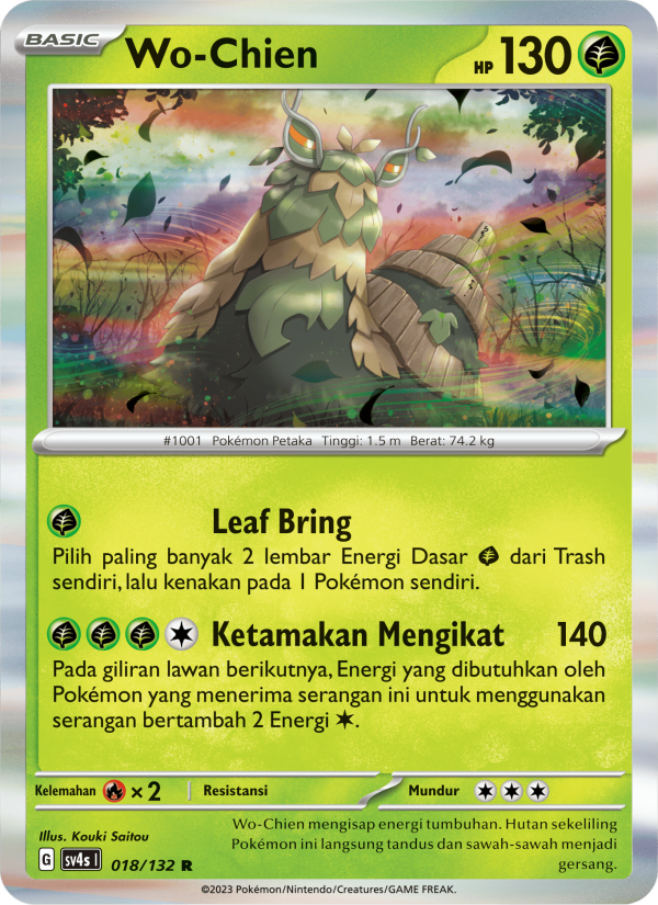 Wo-Chien 018/132 — Pertemuan Paradoks (Indonesian Pokémon TCG card)