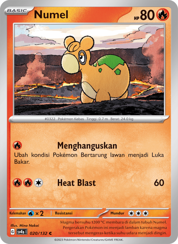 Numel 020/132 — Pertemuan Paradoks (Indonesian Pokémon TCG card)