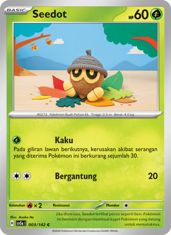 Seedot 003 — Paradoks Andalan (Indonesian Pokémon TCG card)