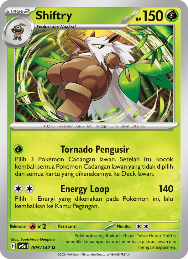 Shiftry 005 — Paradoks Andalan (Indonesian Pokémon TCG card)
