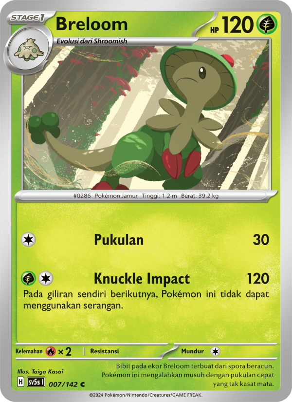 Breloom 007 — Paradoks Andalan (Indonesian Pokémon TCG card)