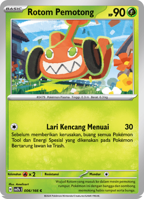Rotom Pemotong 006 — Bimbingan Rasi (Indonesian Pokémon TCG card)