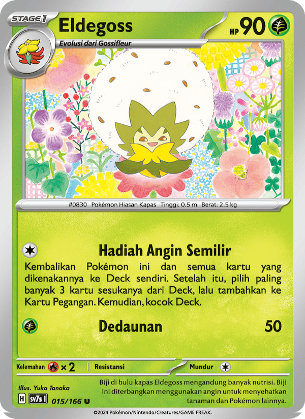 Eldegoss 015 — Bimbingan Rasi (Indonesian Pokémon TCG card)