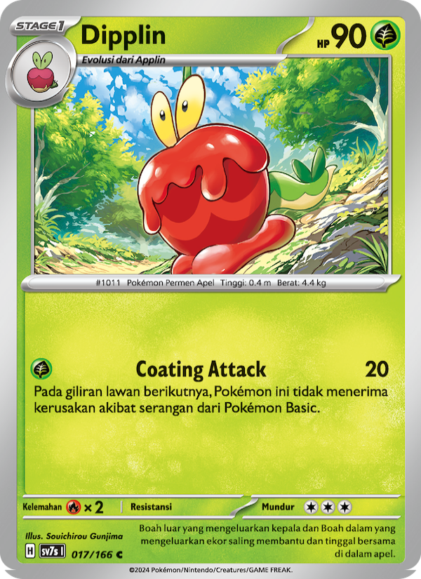 Dipplin 017 — Bimbingan Rasi (Indonesian Pokémon TCG card)