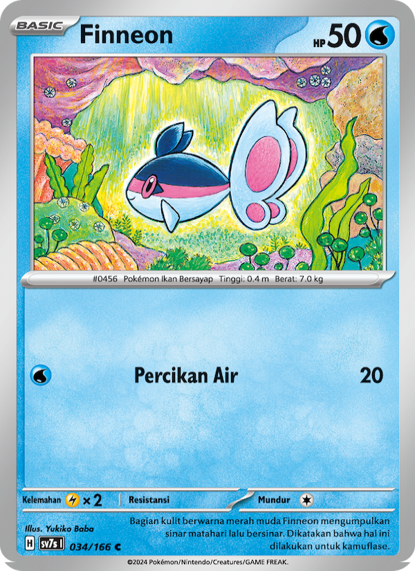 Finneon 034 — Bimbingan Rasi (Indonesian Pokémon TCG card)