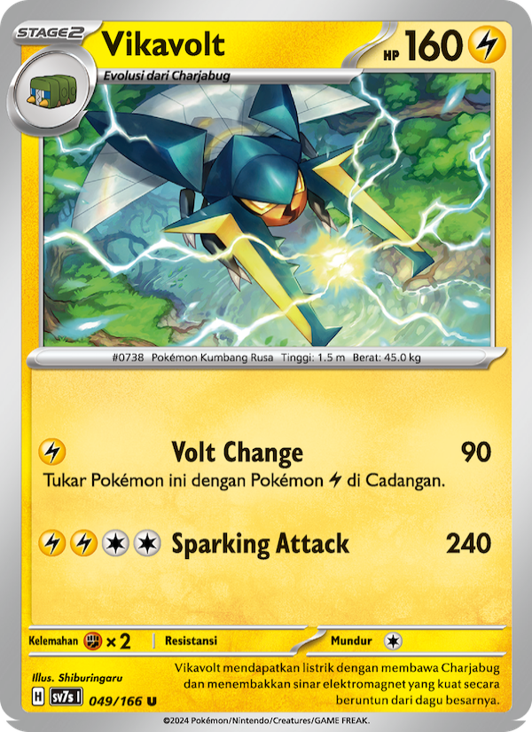 Vikavolt 049 — Bimbingan Rasi (Indonesian Pokémon TCG card)