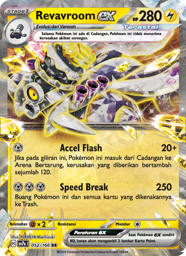 Revavroom ex 052 — Bimbingan Rasi (Indonesian Pokémon TCG card)