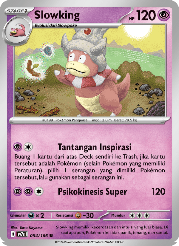 Slowking 054 — Bimbingan Rasi (Indonesian Pokémon TCG card)