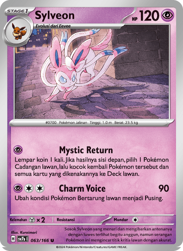 Sylveon 063 — Bimbingan Rasi (Indonesian Pokémon TCG card)