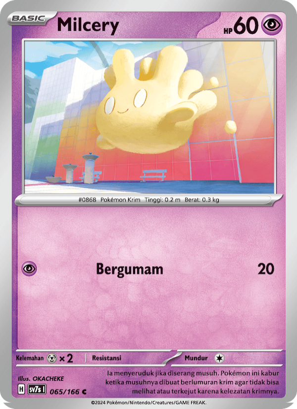 Milcery 065 — Bimbingan Rasi (Indonesian Pokémon TCG card)