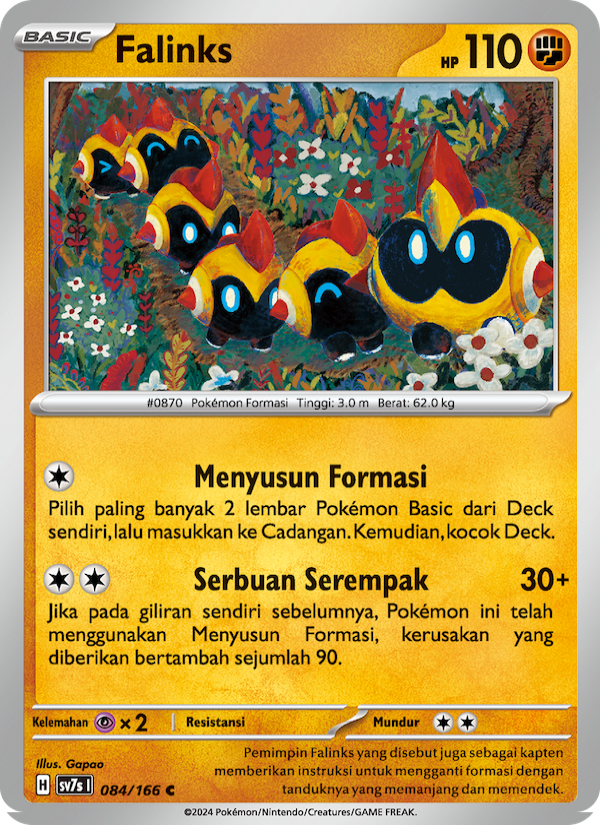 Falinks 084 — Bimbingan Rasi (Indonesian Pokémon TCG card)