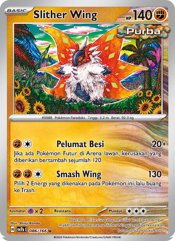 Slither Wing 086 — Bimbingan Rasi (Indonesian Pokémon TCG card)