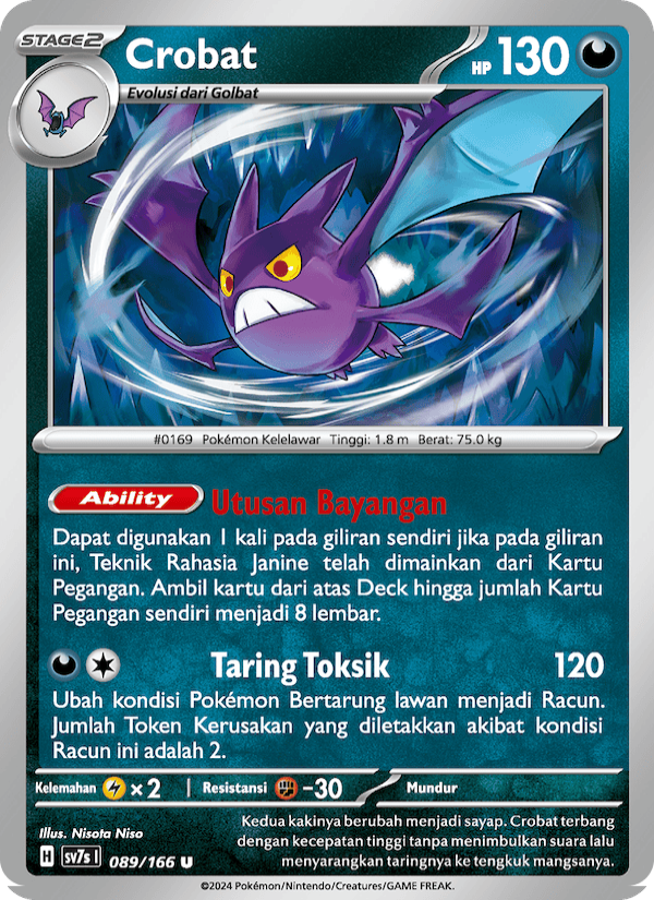 Crobat 089 — Bimbingan Rasi (Indonesian Pokémon TCG card)