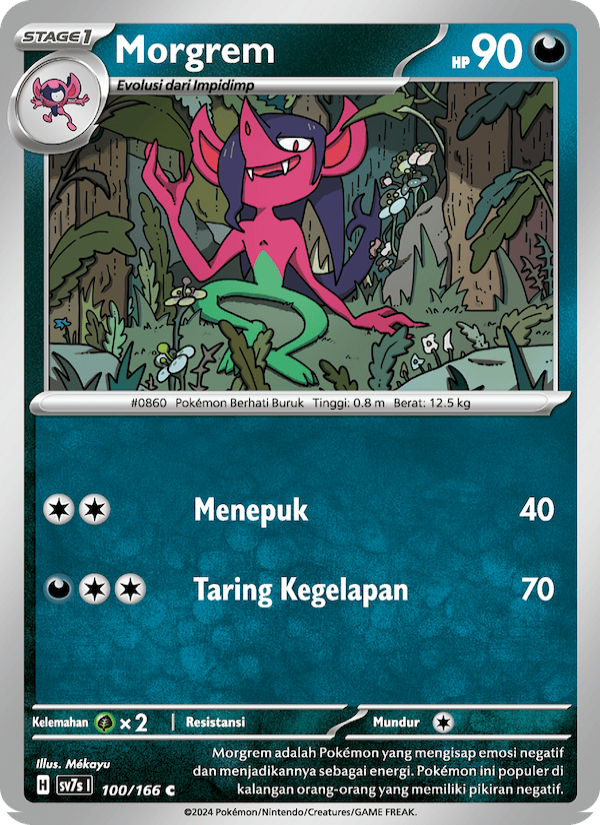 Morgrem 100 — Bimbingan Rasi (Indonesian Pokémon TCG card)