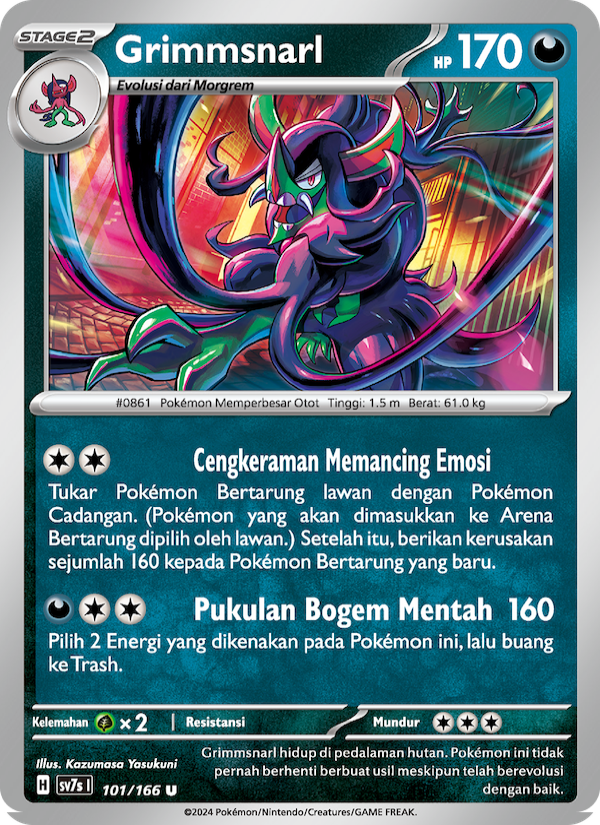 Grimmsnarl 101 — Bimbingan Rasi (Indonesian Pokémon TCG card)