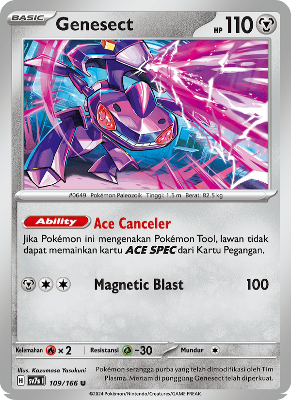 Genesect 109 — Bimbingan Rasi (Indonesian Pokémon TCG card)