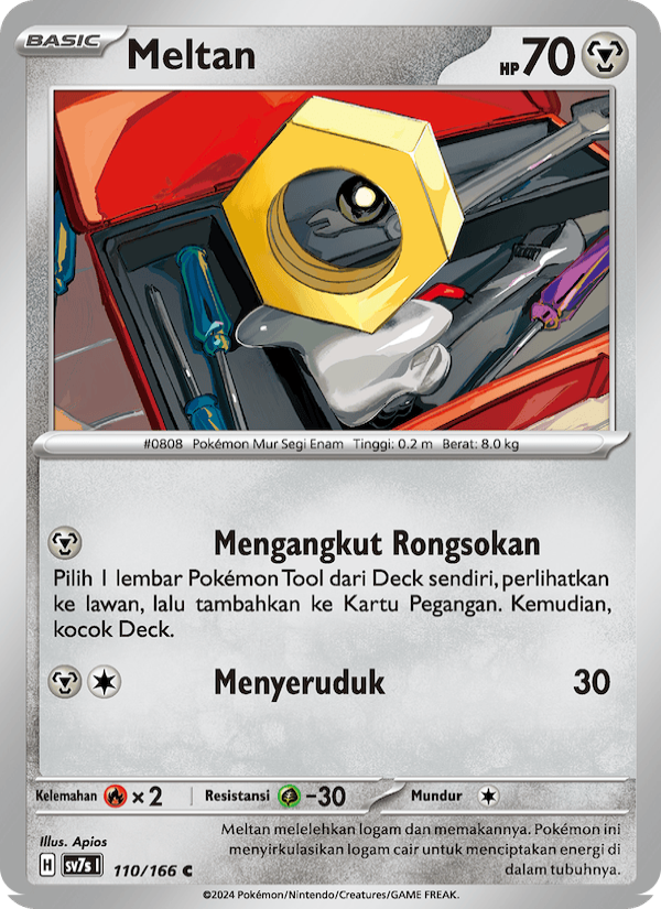 Meltan 110 — Bimbingan Rasi (Indonesian Pokémon TCG card)