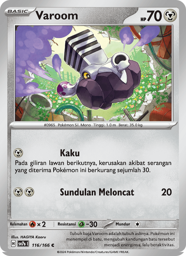 Varoom 116 — Bimbingan Rasi (Indonesian Pokémon TCG card)