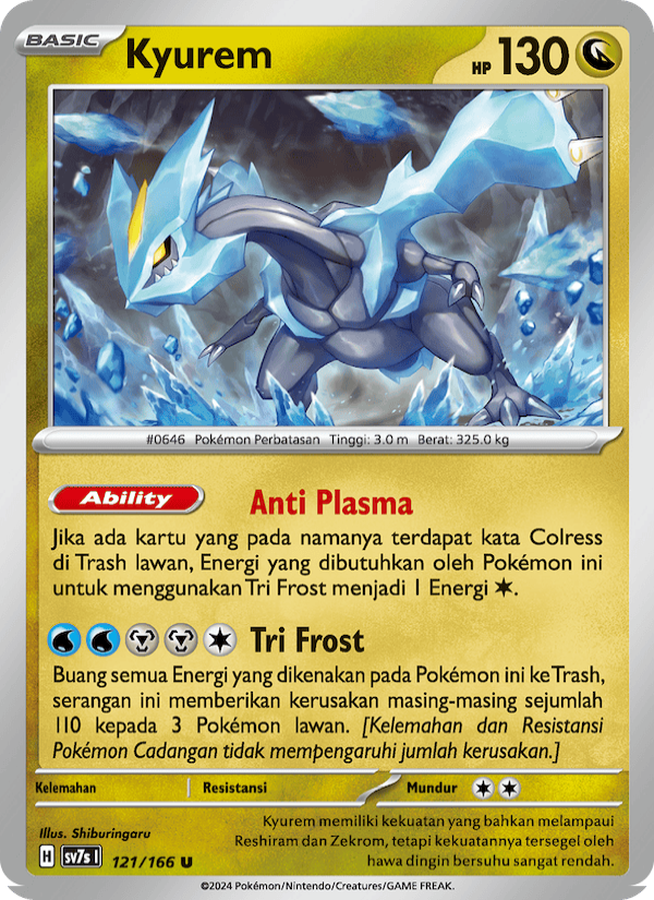Kyurem 121 — Bimbingan Rasi (Indonesian Pokémon TCG card)