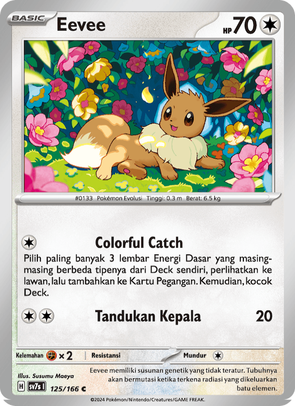 Eevee 125 — Bimbingan Rasi (Indonesian Pokémon TCG card)