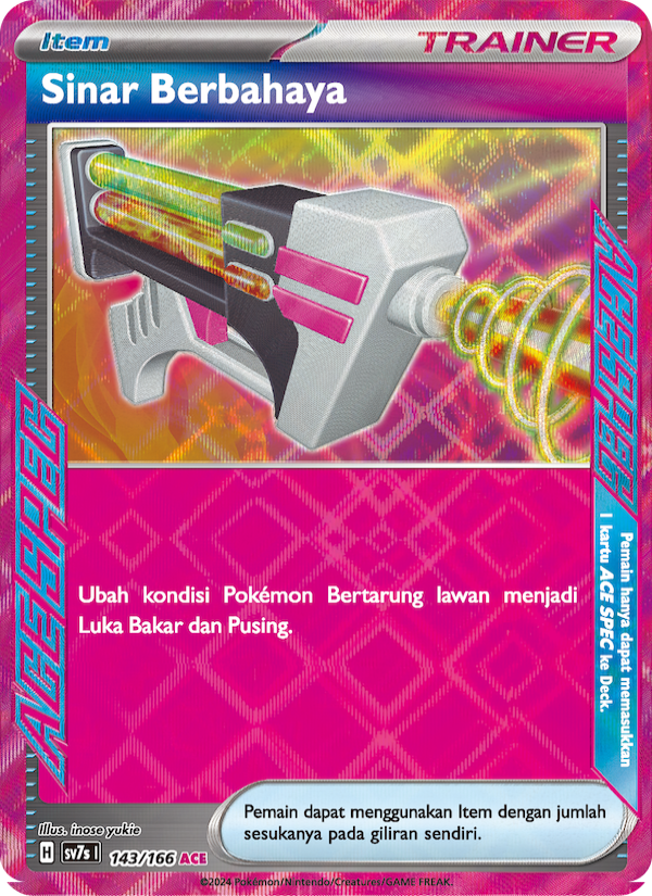 Sinar Berbahaya 143 — Bimbingan Rasi (Indonesian Pokémon TCG card)