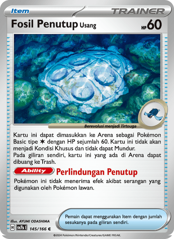 Fosil Penutup Usang‌ 145 — Bimbingan Rasi (Indonesian Pokémon TCG card)