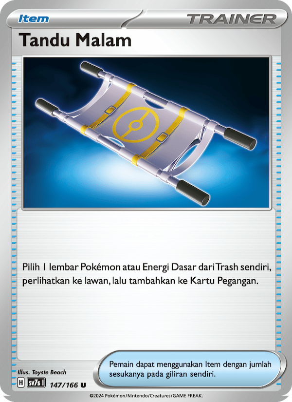 Tandu Malam‌ 147 — Bimbingan Rasi (Indonesian Pokémon TCG card)