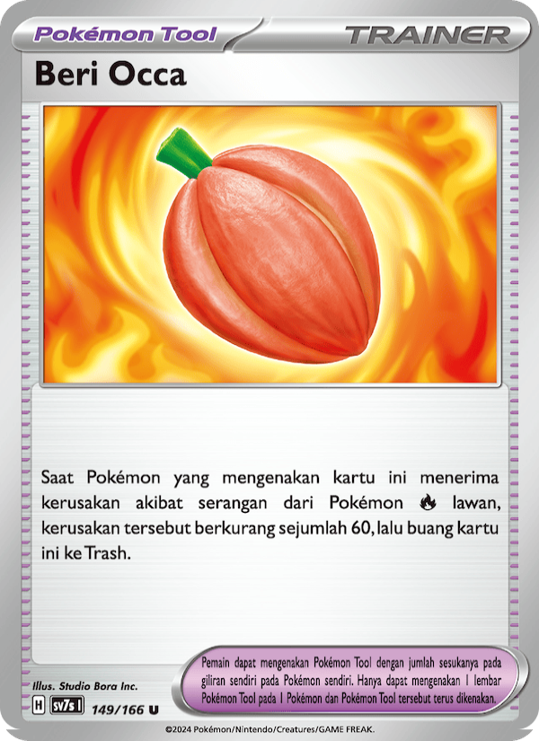 Beri Occa‌ 149 — Bimbingan Rasi (Indonesian Pokémon TCG card)