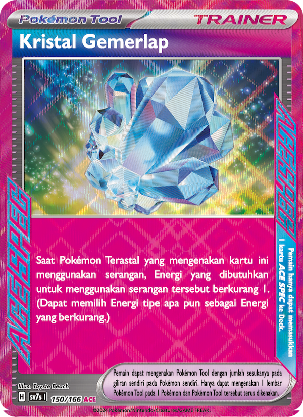Kristal Gemerlap‌ 150 — Bimbingan Rasi (Indonesian Pokémon TCG card)