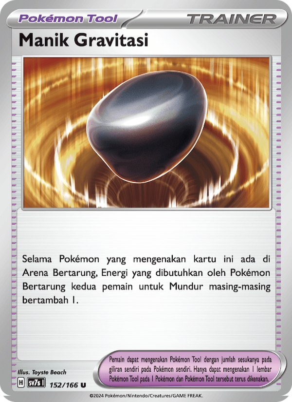 Manik Gravitasi‌ 152 — Bimbingan Rasi (Indonesian Pokémon TCG card)