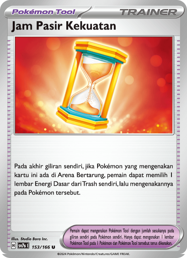 Jam Pasir Kekuatan‌ 153 — Bimbingan Rasi (Indonesian Pokémon TCG card)