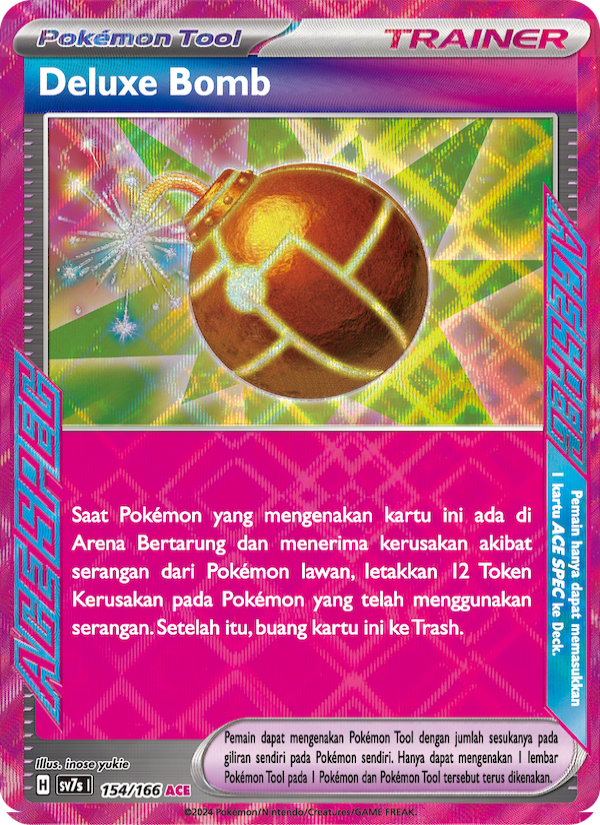 Deluxe Bomb‌ 154 — Bimbingan Rasi (Indonesian Pokémon TCG card)