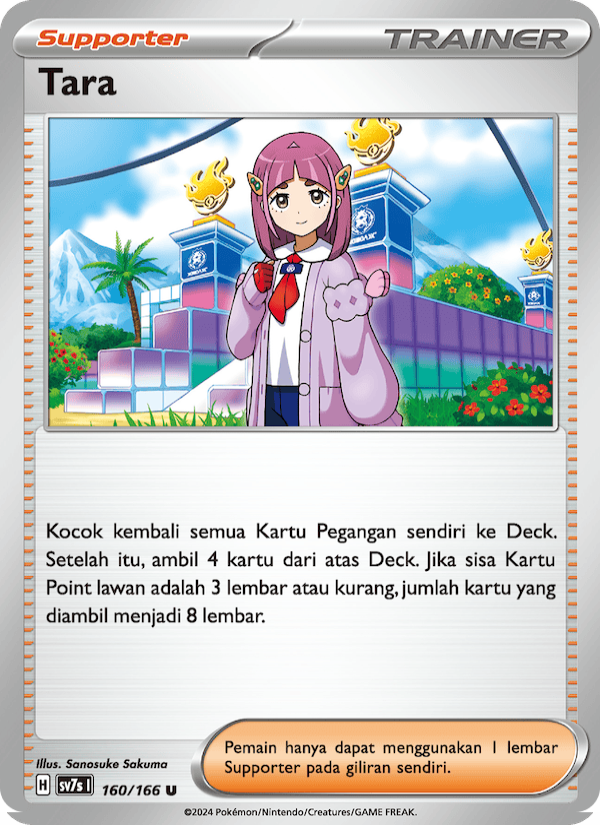 Tara‌ 160 — Bimbingan Rasi (Indonesian Pokémon TCG card)