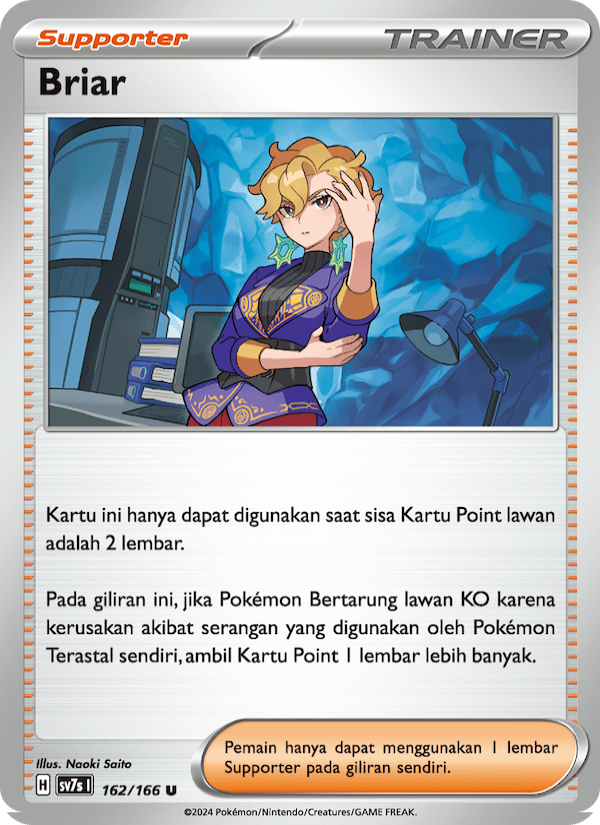 Briar‌ 162 — Bimbingan Rasi (Indonesian Pokémon TCG card)