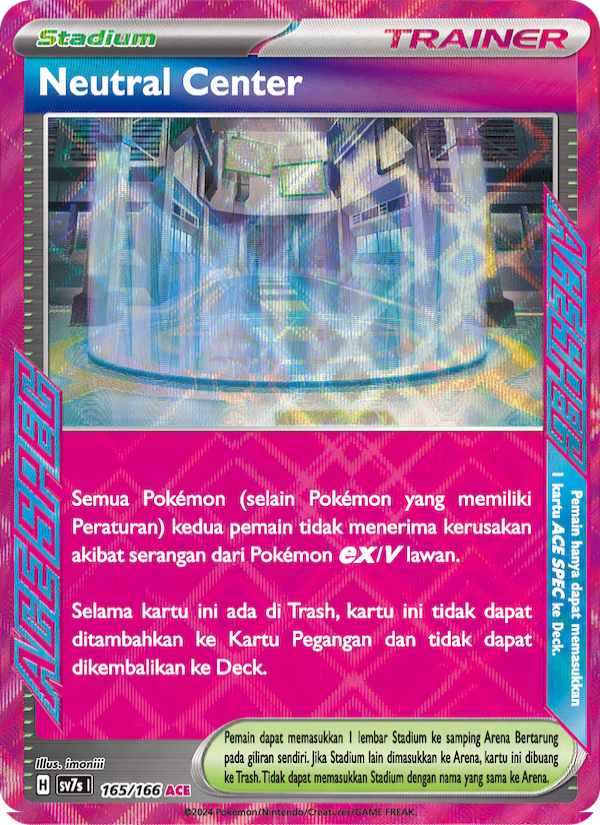Neutral Center‌ 165 — Bimbingan Rasi (Indonesian Pokémon TCG card)