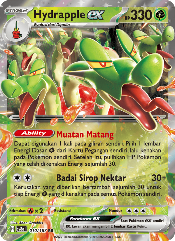 Hydrapple ex 010 — Festival Terastal ex (Indonesian Pokémon TCG card)