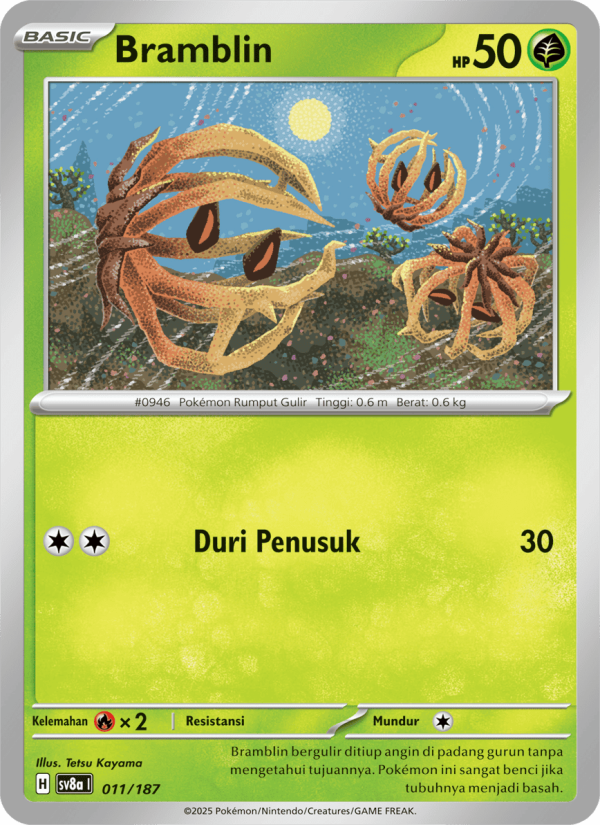 Bramblin 011 — Festival Terastal ex (Indonesian Pokémon TCG card)
