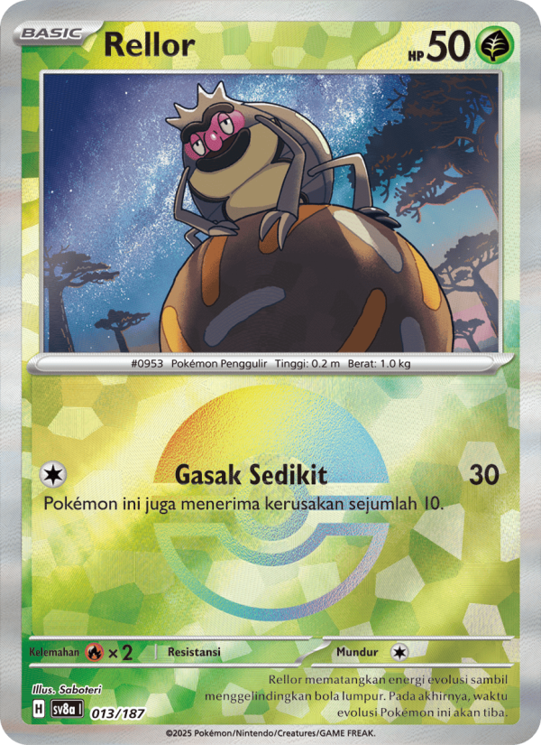 Rellor 013 — Festival Terastal ex (Indonesian Pokémon TCG card)