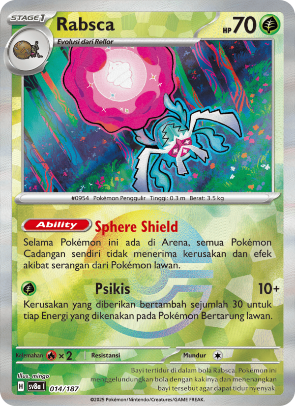 Rabsca 014 — Festival Terastal ex (Indonesian Pokémon TCG card)