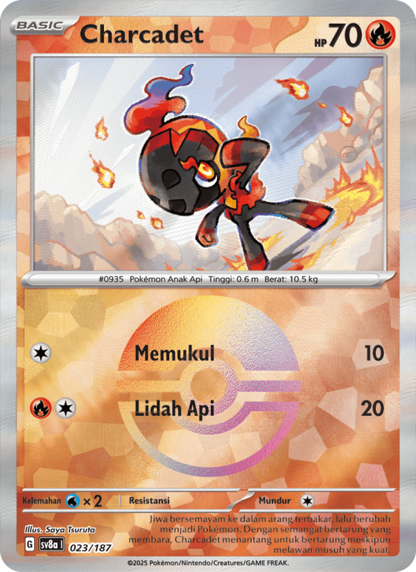 Charcadet 023 — Festival Terastal ex (Indonesian Pokémon TCG card)
