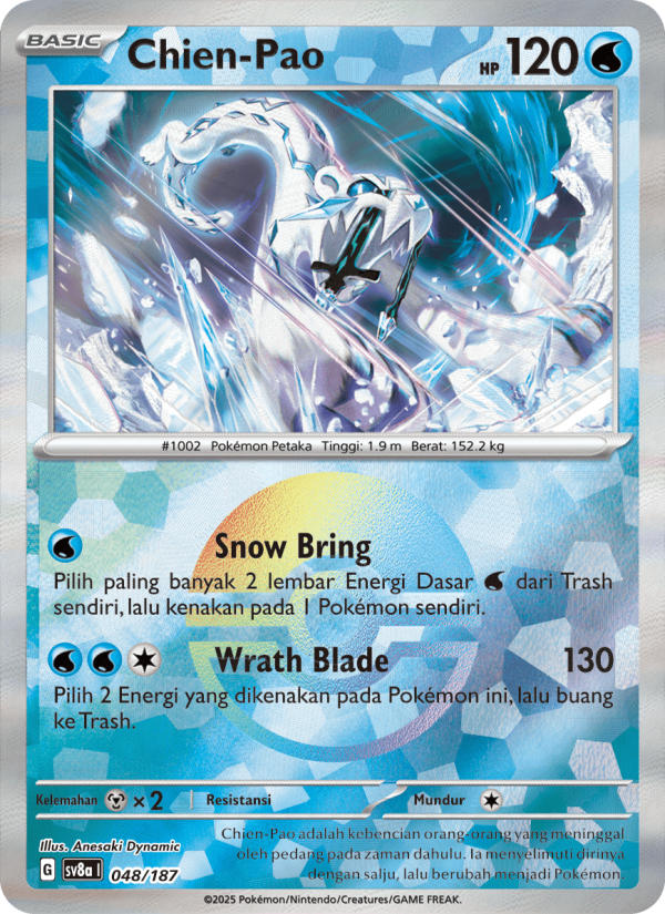 Chien-Pao 048 — Festival Terastal ex (Indonesian Pokémon TCG card)
